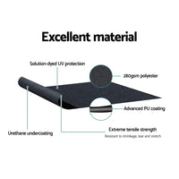 Side Awning Sun Shade Outdoor Blinds Balcony Screen 1.2X0.6X0.6M Kings Warehouse 