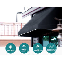 Side Awning Sun Shade Outdoor Blinds Balcony Screen 1.2X0.6X0.6M Kings Warehouse 