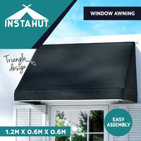 Side Awning Sun Shade Outdoor Blinds Balcony Screen 1.2X0.6X0.6M Kings Warehouse 