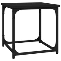 Side Table Black 40x40x40 cm Engineered Wood Kings Warehouse 