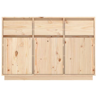 Sideboard 110x34x75 cm Solid Wood Pine Kings Warehouse 