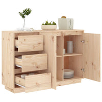 Sideboard 111x34x75 cm Solid Wood Pine Kings Warehouse 