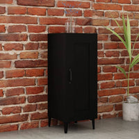 Sideboard Black 34.5x34x90 cm Engineered Wood