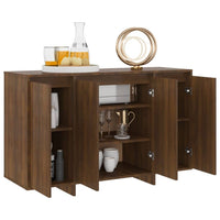 Sideboard Brown Oak 120x41x75 cm Engineered Wood living room Kings Warehouse 