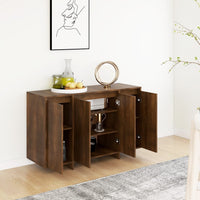 Sideboard Brown Oak 120x41x75 cm Engineered Wood living room Kings Warehouse 