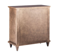 Sideboard Buffet Cabinet Storage with Mirrored Glass Doors in French Brass Finish Kings Warehouse 