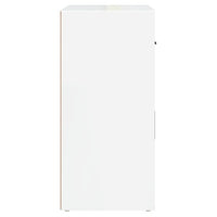 Sideboard High Gloss White 80x33x70 cm Engineered Wood Kings Warehouse 