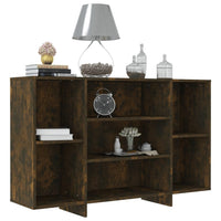 Sideboard Smoked Oak 120x30x75 cm Engineered Wood living room Kings Warehouse 