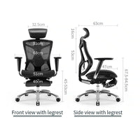 Sihoo Ergonomic Office Chair V1 4D Adjustable High-Back Breathable With Footrest And Lumbar Support Black Furniture Kings Warehouse 