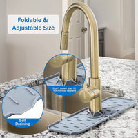 Silicone Faucet Sink Mat Sink Splash Guard Faucet Splash Pad Faucet Splashback Kings Warehouse 