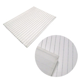 Silver Stripes Cotton Metallic Print Table Runner 33 x 180 cm Home & Garden Kings Warehouse 