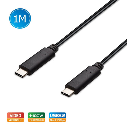 Simplecom CA512 USB-C to USB-C Cable USB 3.2 Gen2 10Gbps 5A 100W PD 4K@60Hz 1M Electronics Kings Warehouse 
