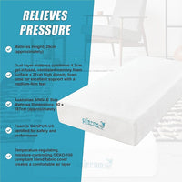 Single 25cm Gel Memory Foam Mattress – Dual-Layered Comfort with CertiPUR-US Certified Foam Furniture Kings Warehouse 