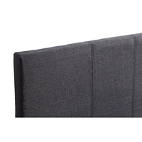 Single Linen Fabric Bed Frame Grey Kings Warehouse 