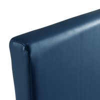 Single PU Leather Bed Frame Blue Furniture Kings Warehouse 