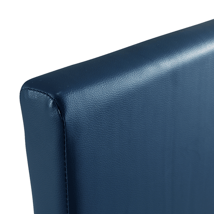 Single PU Leather Bed Frame Blue Furniture Kings Warehouse 