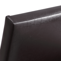 Single PU Leather Bed Frame Brown Furniture Kings Warehouse 