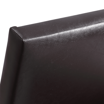 Single PU Leather Bed Frame Brown Furniture Kings Warehouse 