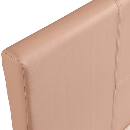 Single PU Leather Bed Frame Pink Furniture Kings Warehouse 