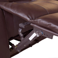 Single Seater Recliner Sofa Chair In Faux Leather Lounge Couch Armchair in Brown Furniture Kings Warehouse 