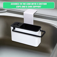 Sink Aid Self Draining Caddy Kitchen Sponges Brush Soap Home & Garden Kings Warehouse 