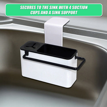 Sink Aid Self Draining Caddy Kitchen Sponges Brush Soap Home & Garden Kings Warehouse 