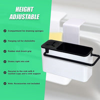 Sink Aid Self Draining Caddy Kitchen Sponges Brush Soap Home & Garden Kings Warehouse 