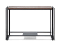 Sleek Hallway Console Table with Copper Textured Top Kings Warehouse 