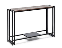 Sleek Hallway Console Table with Copper Textured Top Kings Warehouse 