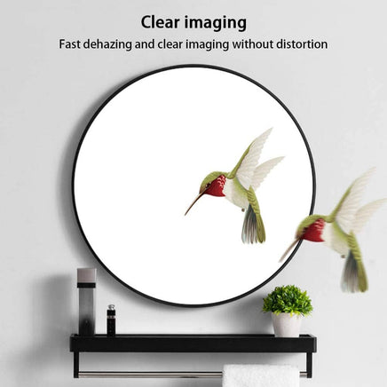 Slim Design 50CM Black Bathroom, Living Room, Hallway Mirror Round Mirror Wall Decor Metal Frame Kings Warehouse 