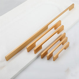 Slim Design Kitchen Cabinet Handles Drawer Bar Handle Pull Gold 96MM Kings Warehouse 