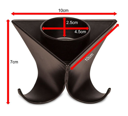 Small Decorative Black Metal Tea Light Candle Holders in Set of 3 Home & Garden Kings Warehouse 