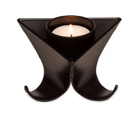 Small Decorative Black Metal Tea Light Candle Holders in Set of 3 Kings Warehouse 