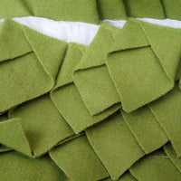 Small Designed Square Cushion Cover 30 x 30 cm Leaf Green Pleats Home & Garden Kings Warehouse 