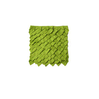 Small Designed Square Cushion Cover 30 x 30 cm Leaf Green Pleats Home & Garden Kings Warehouse 