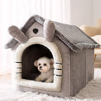 Small Dog House Bed Portable Cat Bed Removable Cushion Cat Cave, Foldable Pets Puppy Kitten Rabbit dog supplies Kings Warehouse 