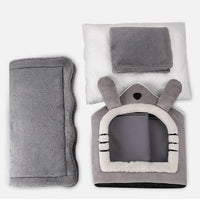 Small Dog House Bed Portable Cat Bed Removable Cushion Cat Cave, Foldable Pets Puppy Kitten Rabbit dog supplies Kings Warehouse 