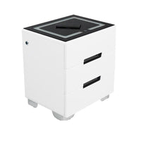 Smart Bedside Tables Side 3 Drawers Wireless Charging Nightstand LED Light USB Left Hand Connection Furniture Kings Warehouse 