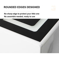 Smart Bedside Tables Side 3 Drawers Wireless Charging USB Left Hand Nightstand LED Light AU Kings Warehouse 