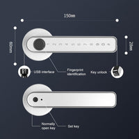 Smart Fingerprint Door Lock Electronic Handle Digital Password Bluetooth Key APP Kings Warehouse 