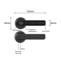 Smart Fingerprint Door Lock Electronic Handle Digital Password Bluetooth Key APP Kings Warehouse 