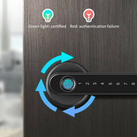 Smart Fingerprint Door Lock Electronic Handle Digital Password Bluetooth Key APP Kings Warehouse 