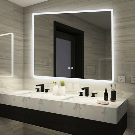 Smart Mirror Bathroom Vanity LED Lighted Wall Mirror 1000x700mm Health & Beauty Kings Warehouse 