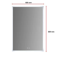 Smart Mirror Bathroom Vanity LED Lighted Wall Mirror 800x600mm Home & Garden Kings Warehouse 