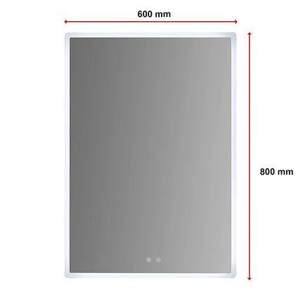 Smart Mirror Bathroom Vanity LED Lighted Wall Mirror 800x600mm Home & Garden Kings Warehouse 