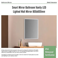 Smart Mirror Bathroom Vanity LED Lighted Wall Mirror 800x600mm Home & Garden Kings Warehouse 