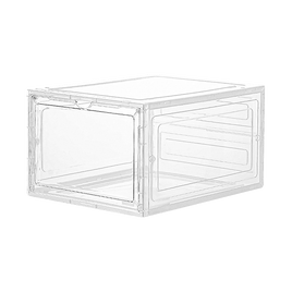 Sneaker Display Case Shoe Storage Organizer Box Stackable Plastic Clear Magnetic Furniture Kings Warehouse