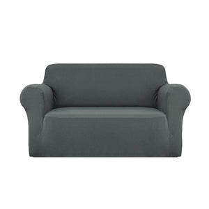 Sofa Cover Couch Covers 2 Seater Stretch Grey Furniture Kings Warehouse 