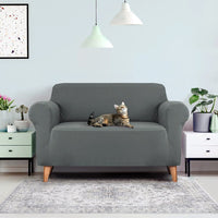 Sofa Cover Couch Covers 2 Seater Stretch Grey Furniture Kings Warehouse 