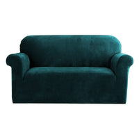 Sofa Cover Couch Covers 2 Seater Velvet Agate Green Furniture Kings Warehouse 